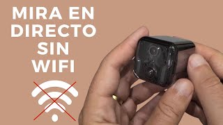 Mini Cámara 4G para ver en directo con tarjeta sim 