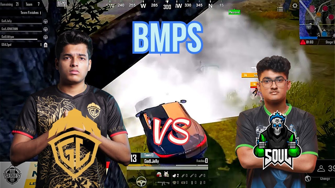 GODL 💛💛 vs SOUL 🚀 BMPS fight | hacker in match bmps #jonathangaming # ...