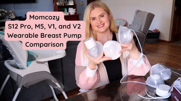 Momcozy S12 Pinky Pro Hands Free Breast Pump Wearable, 24mm 2 Pack Electric