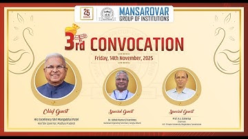 Convocation Ceremony 2025 | Day 2 | Mansarovar Group of Institutions | Live from Minto Hall