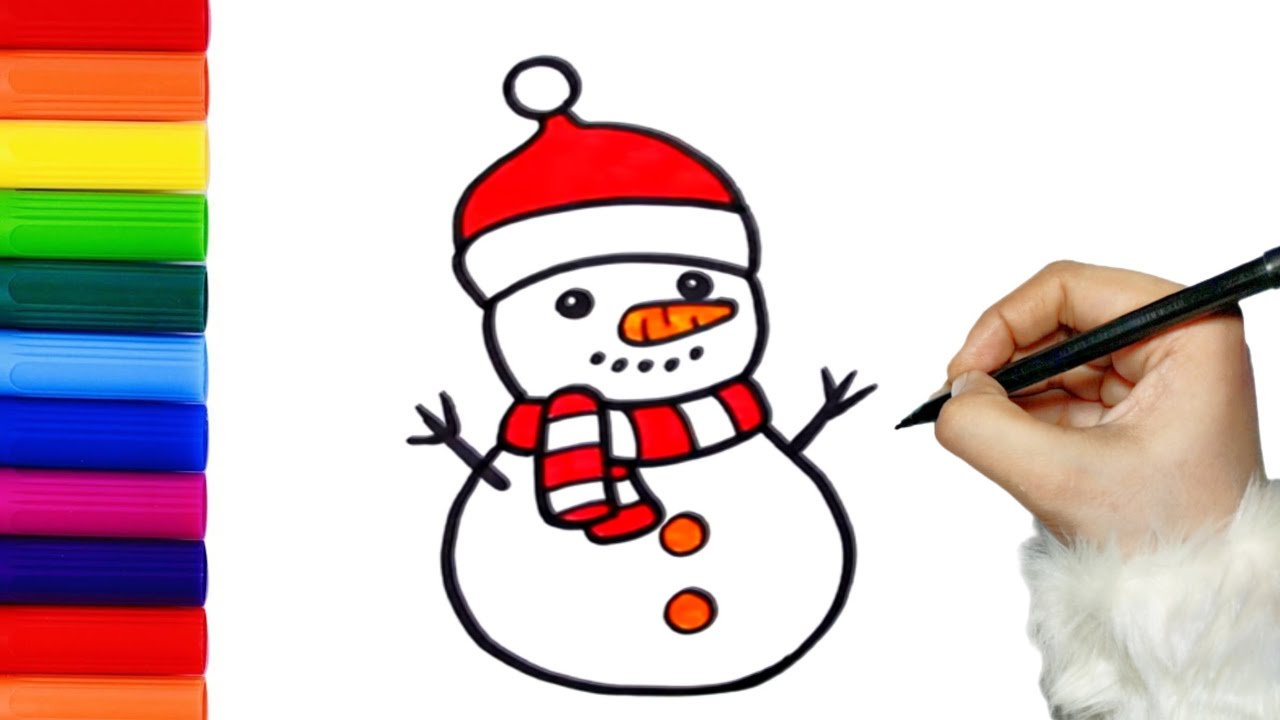 How To Draw A Snowman - Art For Kids Hub -  Art for kids hub, Draw a  snowman, Art for kids