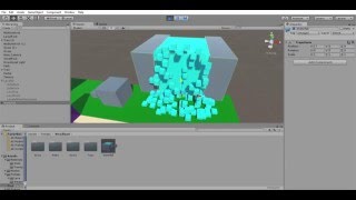 Unity Waterfall/Lavafall Particle System Test