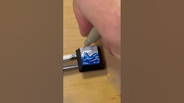 ~ into a wave 🌊 🖌️ #customkeyboard #artwork #satisfying