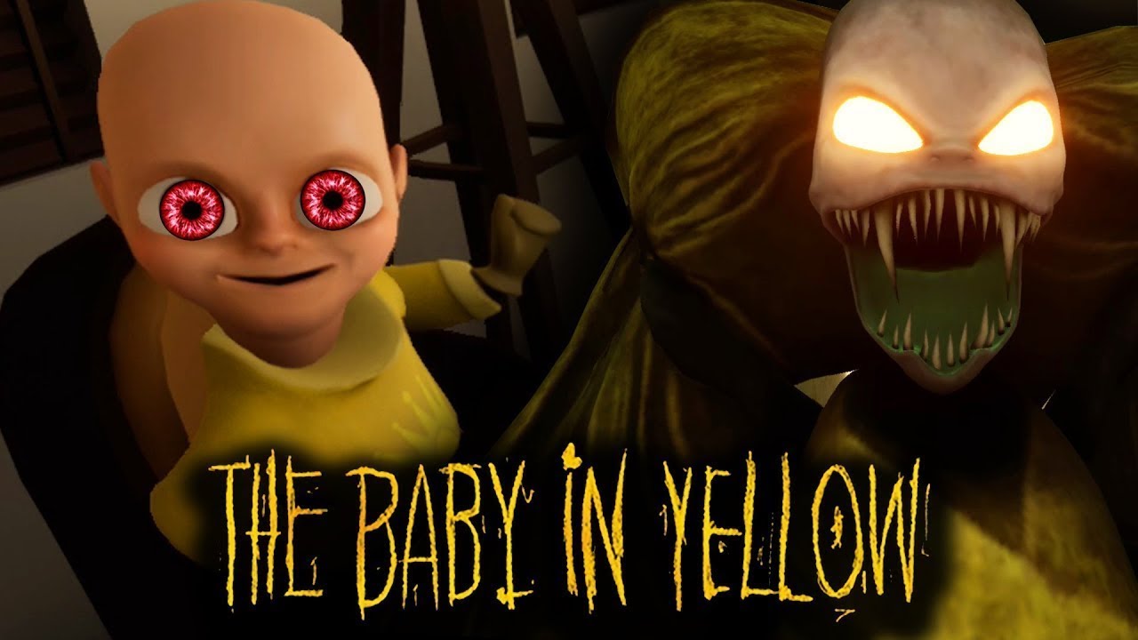 Ее ребенок часть 6. Ребёнок в жёлтом монстр. Малыш в жёлтом игра. Малыш в желтом чудовище. Желтый младенец игра демон.