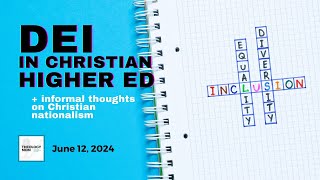 Biola Dissolves Its DEI Dept + Christian Nationalism
Impromptu livestream: I shared my thoughts about Biola dissolving its DEI department. Do I think itβs good news? Maaaaaaaaybe?? At the end, I share some informal thoughts on Christian Nationalism and my attempt to understand it.
Biolas Institutional Diversity Strategic Plan: https://www.biola.edu/diversity-inclusion/diversity-strategic-plan
Biolas announcement about the Diversity Strategic Plan: https://www.biola.edu/blogs/biola-magazine/2021/biola-introduces-new-diversity-strategic-plan
Viral clip of Biolas current Provost saying I am a racist in 2018: https://www.youtube.com/watch?v=1IiKCYSevDU
Full video of Halls interview (source of the viral clip): https://www.youtube.com/watch?v=dwI82hKUTgI
Halls article from 2019 affirming racial reconciliation but rejecting Critical Race Theory: https://equip.sbts.edu/article/peace-centrality-gospel-christ-racial-reconciliation/
Biolas principles of academic freedom and diversity of perspectives: https://www.biola.edu/about/mission/principles-free-expression
News report about Biolas public lament in 2020: https://chimesnewspaper.com/47803/news/president-corey-and-chief-diversity-officer-tamra-malone-begin-diversity-talks-in-lament-session/ Biola Dissolves Its DEI Dept + Christian Nationalism