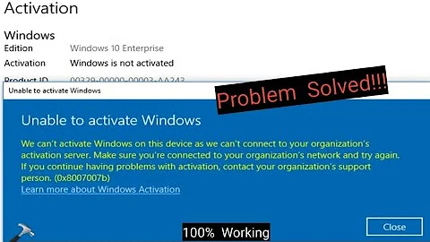 Windows 10/11 | We cant Activate Windows on this device as we cant connect to your Organization |Fix