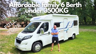 Affordable family 6 Berth (under 3500KG) : The One Motorhome walk around tour and demo