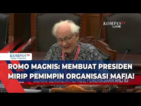 Sidang Sengketa Pilpres, Romo Magnis:  Membuat Presiden Mirip Pemimpin Organisasi Mafia!