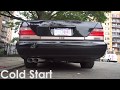 Mercedes Benz S500 W140 Brabus Style Exhaust Acceleration and Revs