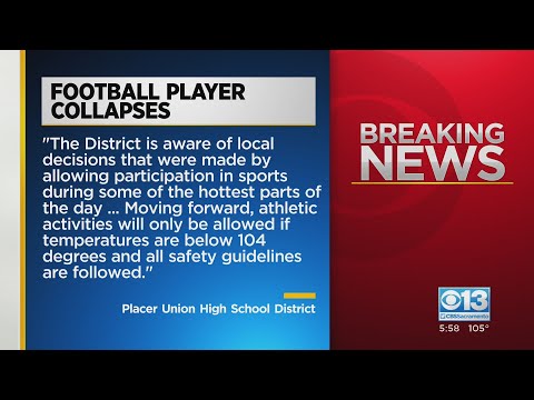 Del Oro High School football player collapses on field twice amid record heat