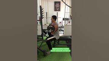 Agachamento frontal sumô sentando no banco - prof. Matheus Gomes #shorts