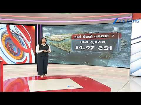 Gujarat records 84.38% of season's average rainfall till now; Southern region records highest 112%