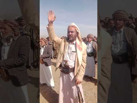 كلمة الشيخ فارس الحباري قبل وصول المؤخيين من قبيلة خارف الى قبيلة أرحب