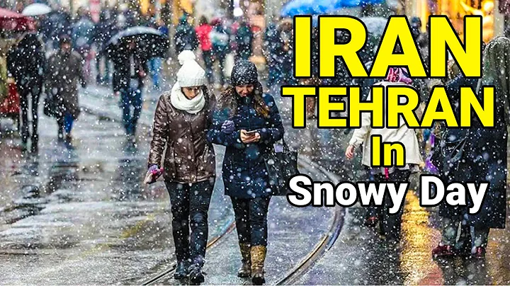 IRAN Today - A Snowy Day in Tehran Walking Vlog