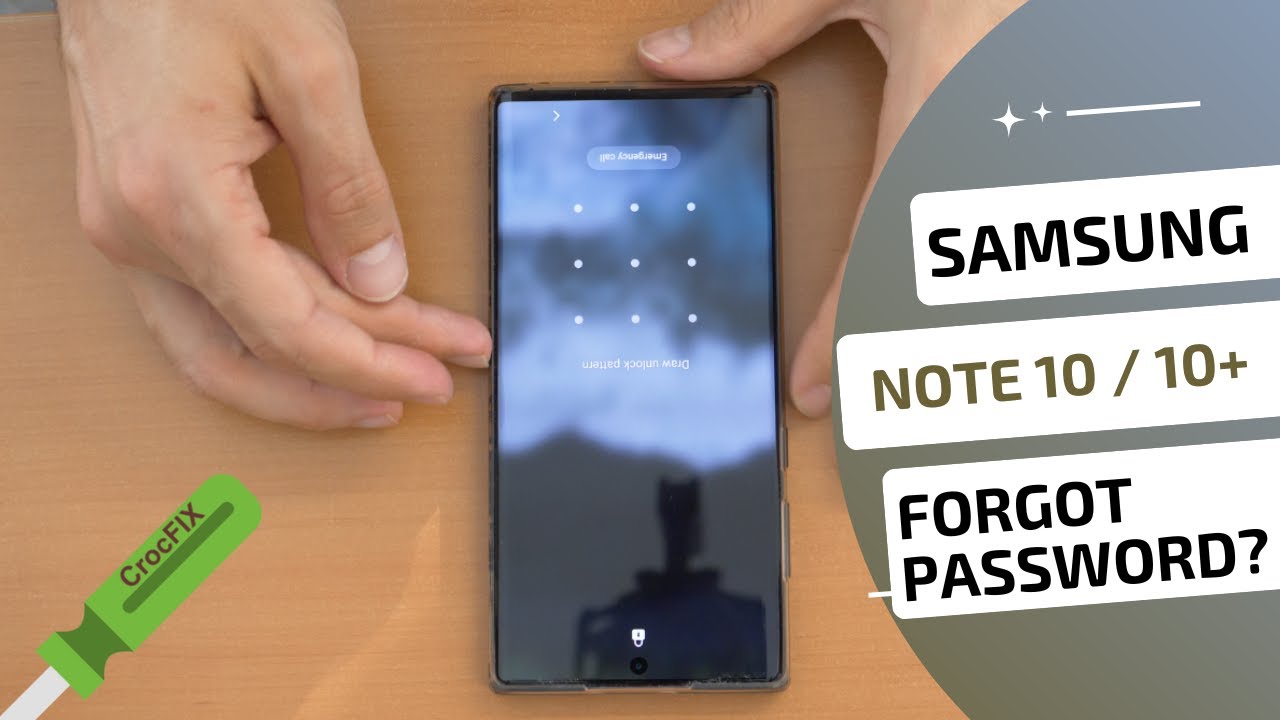 Samsung Note 10 10+ Lite Forgot Your Password? Locked - How To Hard Reset  Factory Tutorial - Crocfix - Youtube