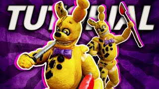✅ CÓMO HACER LA MEJOR FIGURA DE THE YELLOW RABBIT 100% ARTICULABLE | SPRINGBONNIE FNAF MOVIE