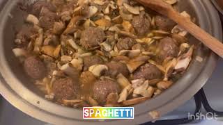 Homemade Ultimate spaghetti carbonara recipe beef meatballs