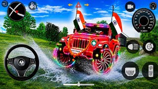 Modified Mahindra R_ Black Thar😈|| Indian Cars simulator 3D || Android Gameplay screenshot 5