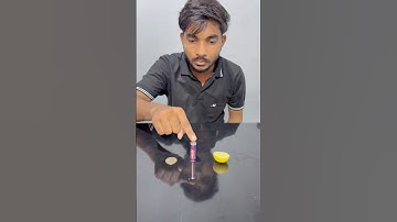 respect😱🔥l lemon and coin magic #experiment #magic #tiktok #science