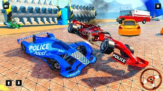 US Police Formula Cars Crashing Demolition Derby Simulator - Android Gameplay. screenshot 4