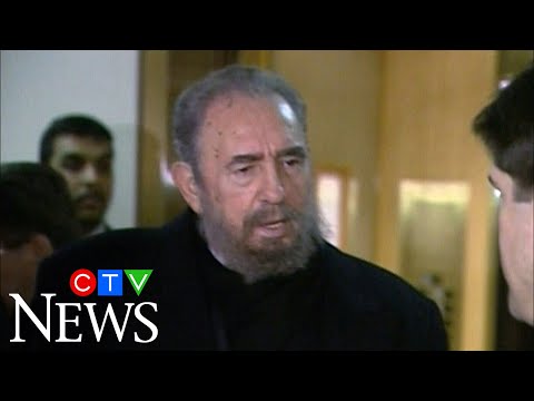 March 4, 2003: Fidel Castro answers questions from media in Vancouver