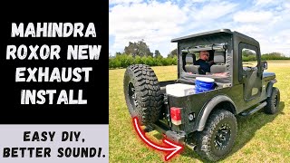 Mahindra Roxor DIY Exhaust Install! Better Sound!