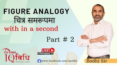Figure Analogy (चित्र समरुपता) Part #2 | By Bodhi Sir | IQ Vidhi