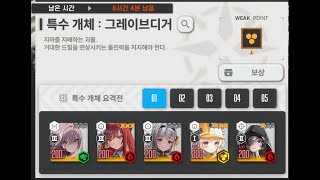 [니케] 특수 개체 요격전 그레이브디거 격파 (흑련, 라피, 모더, 리타, 그브) 2025 01 24   20 55 05 04