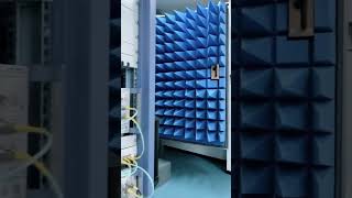 Inside an EMC Anechoic Chamber | RF Testing Equipment &amp; Setup   #emctesting #anechoicchamber