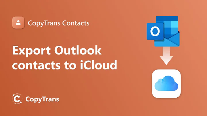 Export Outlook contacts to iCloud