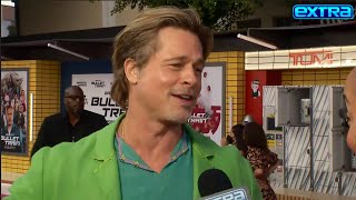 Brad Pitt on His New BACHELOR Pad and Daughter Zahara Going to College (Exclusive)