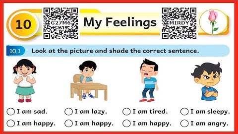 My Feelings, Mottu, Unit- 10, English workbook answers