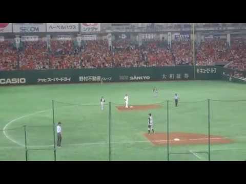 ２０１７年８月２６日（土）巨人vs阪神　巨人全得点その３　阿部、ライト前へタイムリーヒット