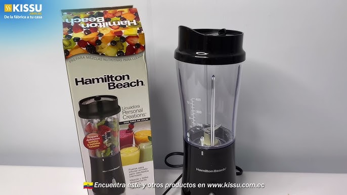 Hamilton Beach Blender Single Serve Personal Smoothie Shake With Travel Lid  Pink 40094511310
