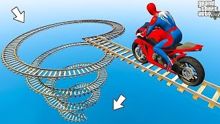 سبايدر مان اصعب دراجة نارية فوق اسماك القرش - Superheroes Ride on Motorcycle Stunt Funny Moments