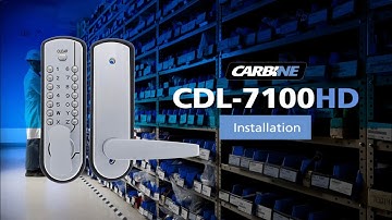 Carbine CDL7-HD Series Digital Mechanical Lock - Installation