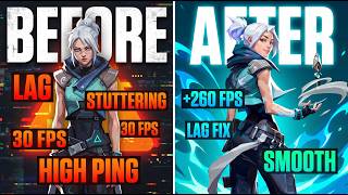 Valorant - NEW Settings to FIX Lag, Stutter &amp; FPS Drops 📈 (Ultimate FPS Boost 2026)