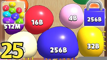 Blob Merge 3d - Gameplay Walkthrough Part 25 - Unlock 256B All Max levels (Android, iOS)