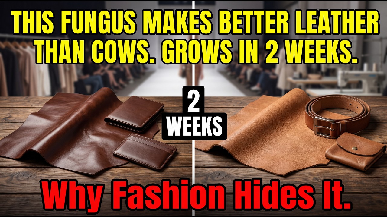 This Fungus Makes Better Leather Than Cows. Grows In 2 Weeks. Exposed Why Fashion Hides It.