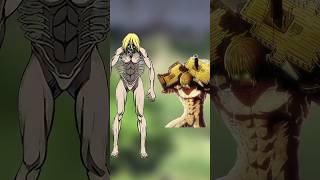 how much ymir % would power to defeat each titan #attackontitan #aot #anime #animeedits #titan