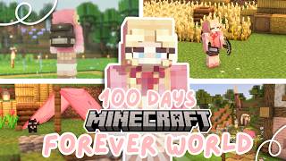 I Played 100 Days In My DREAM Minecraft Forever World in a Flower Forest🌷