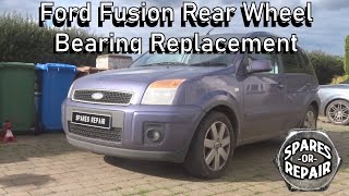 Ford Fusion 2002 -2012 Rear Wheel Bearing Replacement - Step by step.