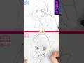 【推しの子・有馬かな】15秒•3分•10分　お絵描き好きの妻と美術2夫　描き比べ　#shorts #イラスト #イラストメイキング #夫婦 #描いてみた #推しの子 #有馬かな#描き比べ