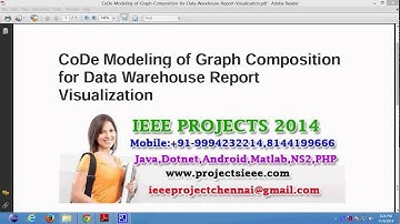CoDe Modeling of Graph Composition for Data Warehouse Report Visualization
