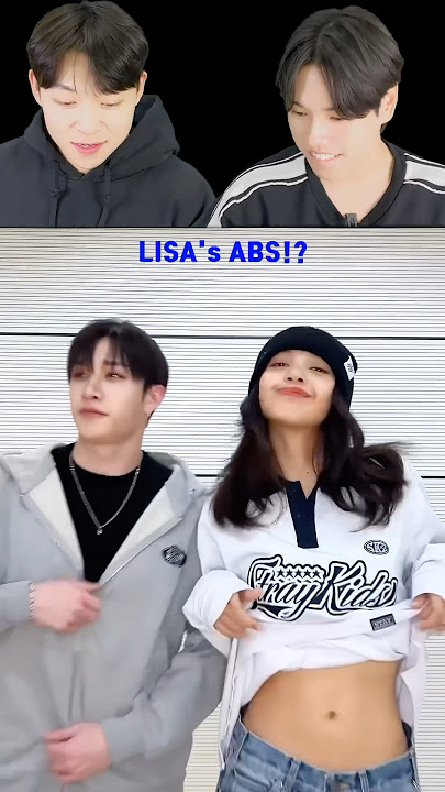 LISA - Look at her abs!🫨 #blackpink #lisa #jennie