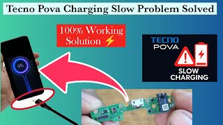 Tecno pova slow charging problem 🔋| 100% Working Solution ⚡