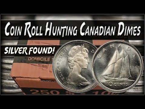Hunting A Box Of Canadian Dimes Looking For Silver