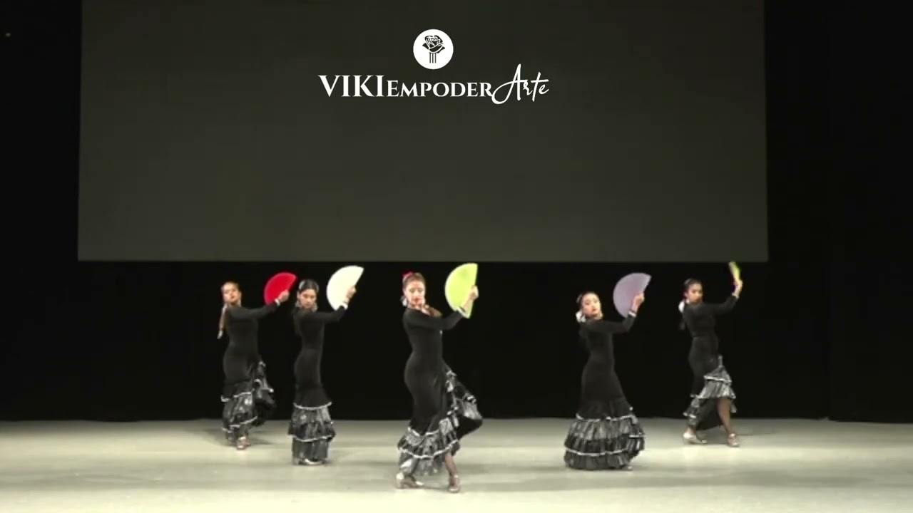 Fandangos con Abanico- Grupo Juvenil- Alumnas de Vikiempoderarte🌹 San Juan, Argentina.