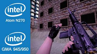 Counter-Strike 1.6 Gameplay Intel Atom N270 + Intel GMA 945/950
