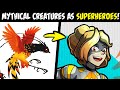 What if MYTHICAL CREATURES Were SUPERHEROES?! (Stories & Speedpaint)